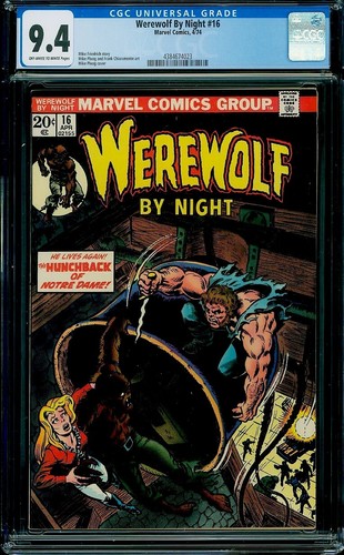 Werewolf night cgc 9 4 - by, 9.4